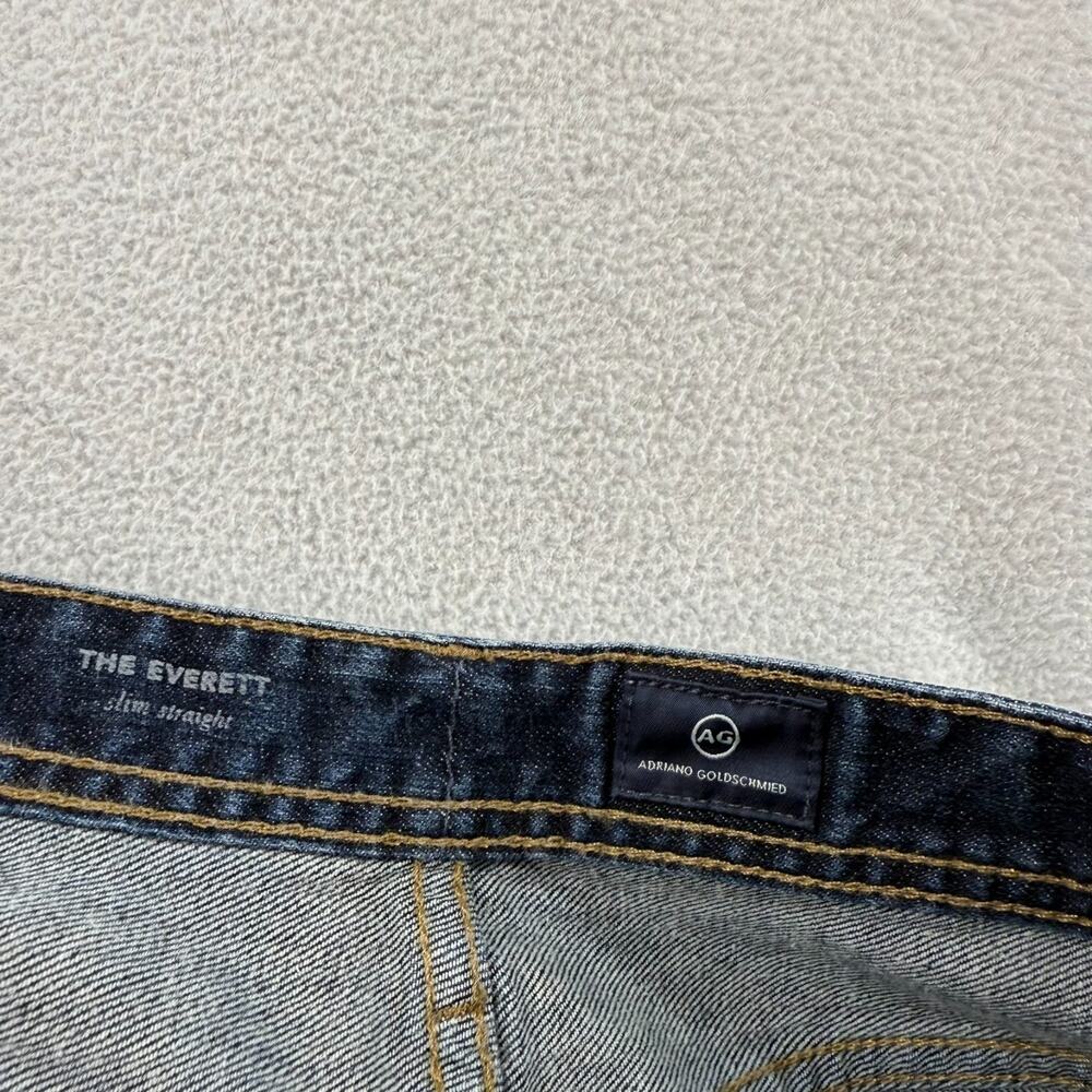 AG Adriano Goldschmied Jeans mens 33x32 FIT 33x27 Blue Denim Everett Casual Flex - Picture 9 of 12